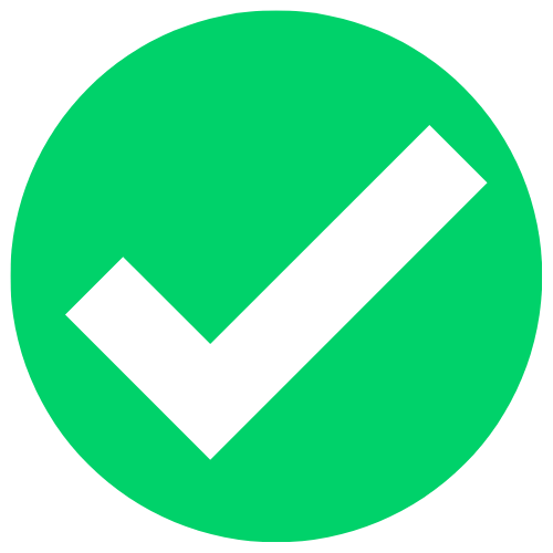 check mark for red light therapy